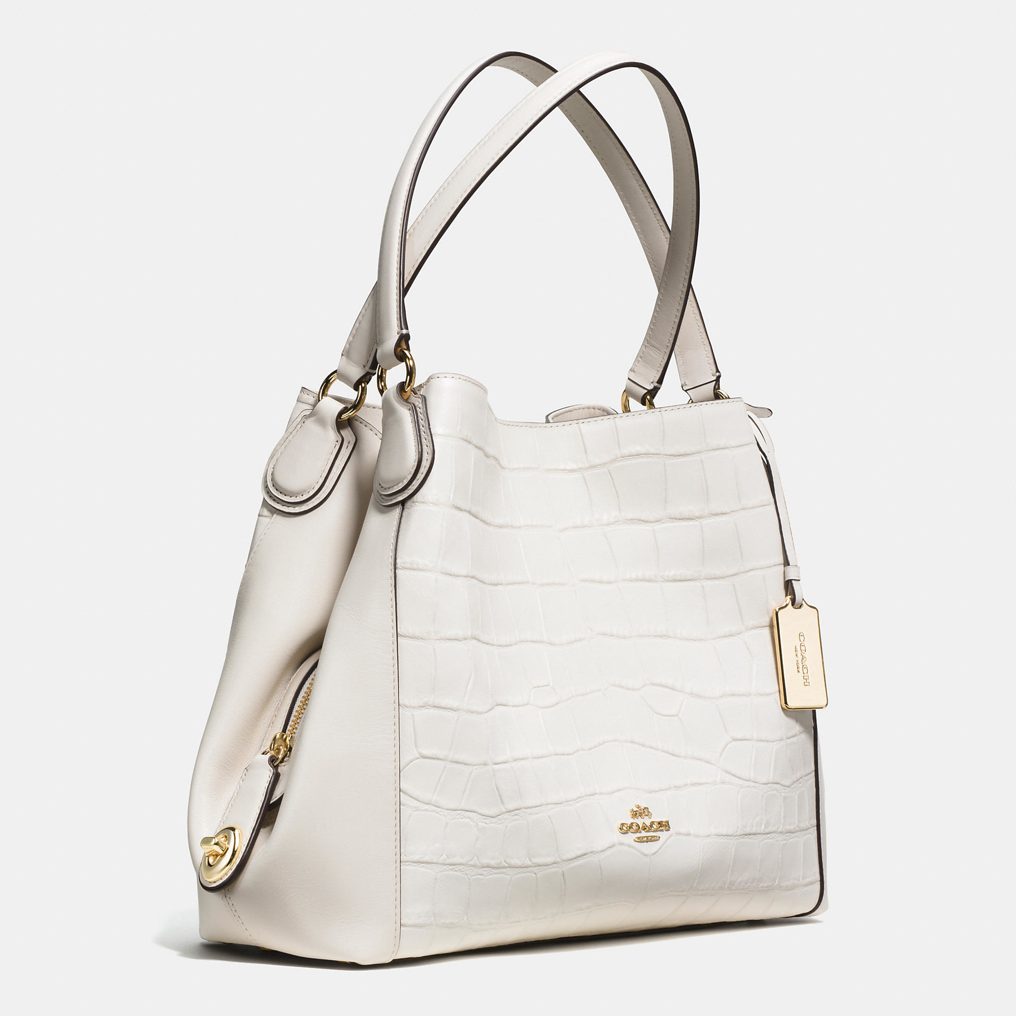 large white shoulder bag